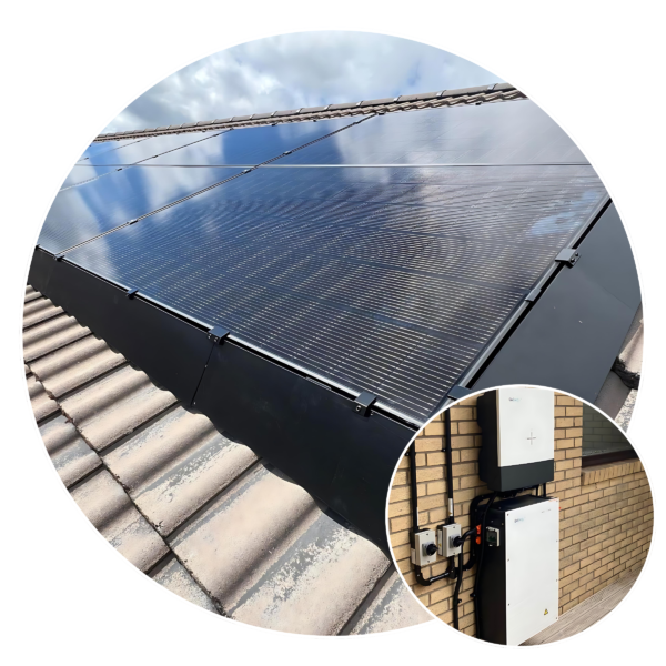 EVi Renewables | Solar Installer Solar panel installation in Scotland with inverter and battery storage